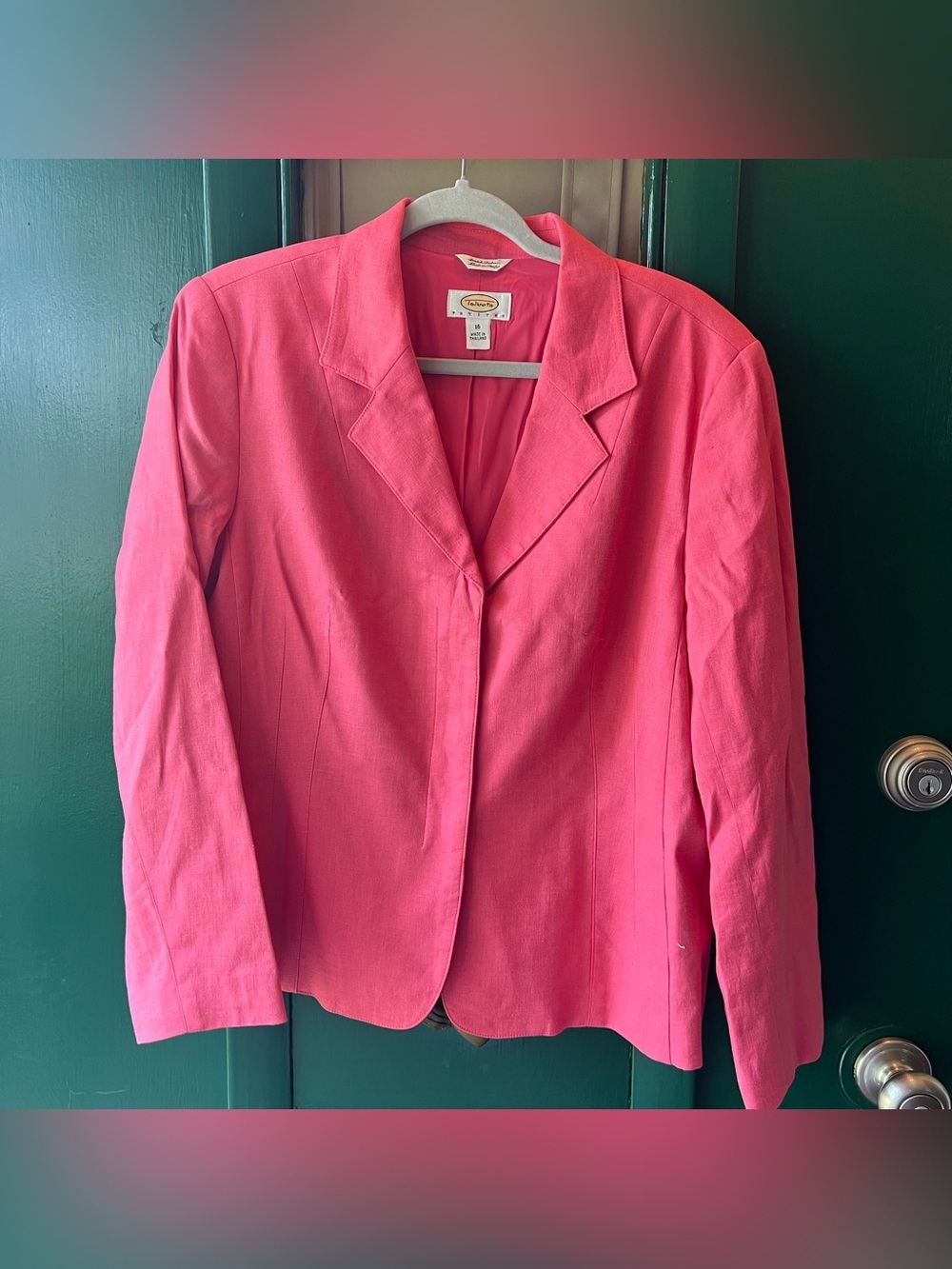 Talbots Bright Pink Single-Button Women's Blazer